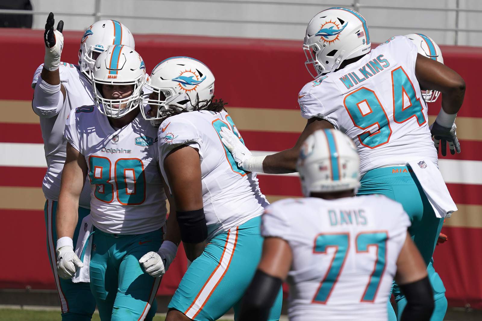 Fitzpatrick’s 3 TD passes lead Dolphins past 49ers 43-17