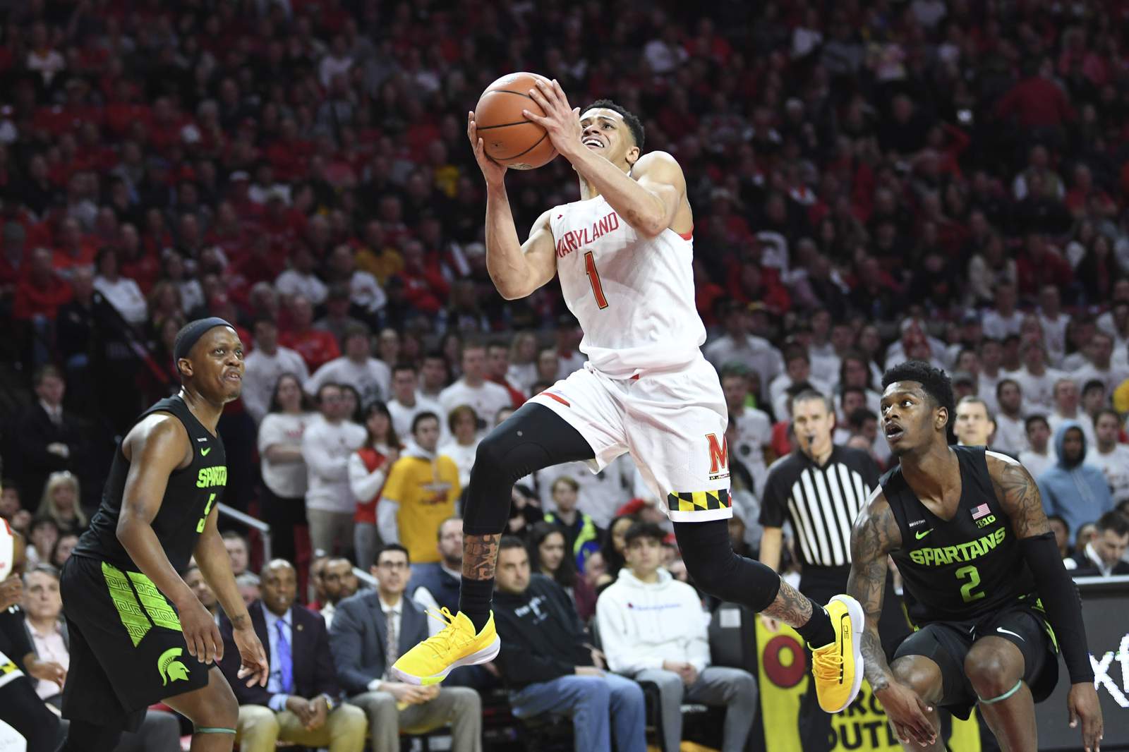 No. 9 Maryland tops No. 25 Michigan for Big Ten title share