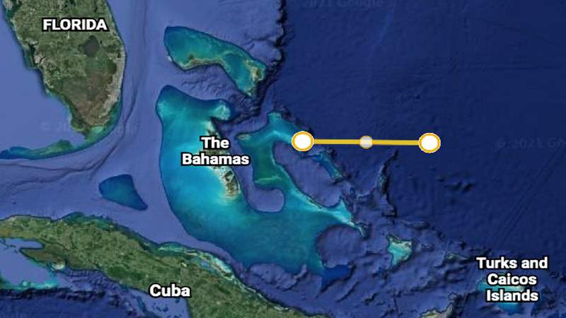 Woman missing after falling off boat near Bahamas