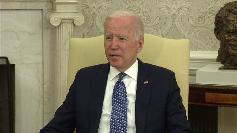 Biden meets Ukraine leader in long-sought Oval Office visit