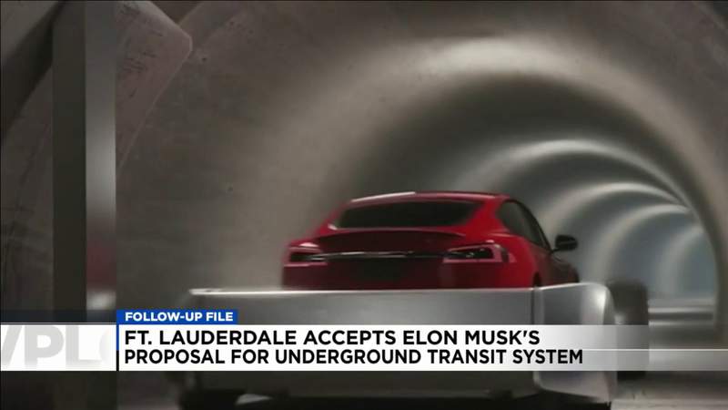 Fort Lauderdale accepts bid from Elon Musk’s company to build underground traffic tunnels