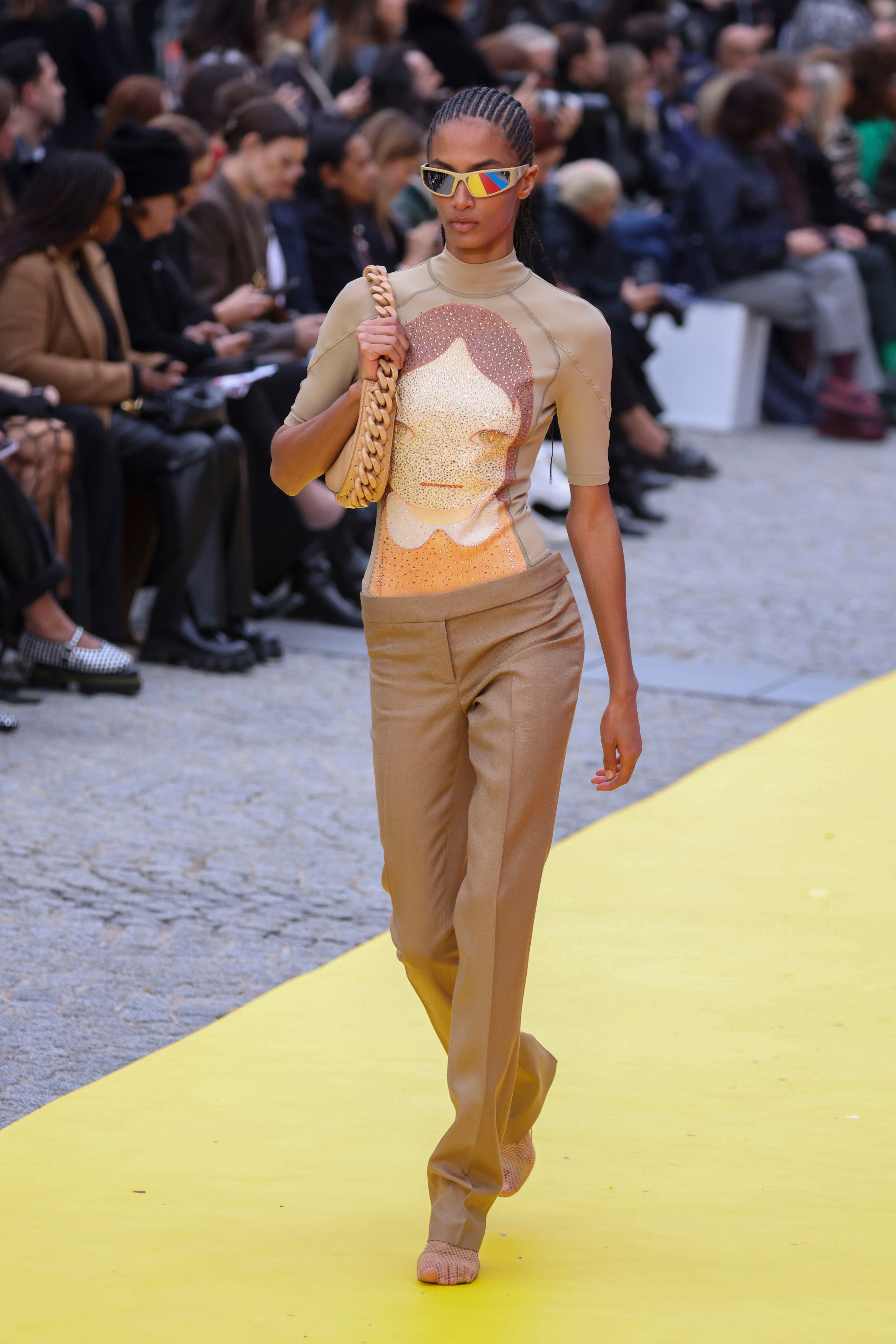 Stella McCartney dabbles in art at eco-pioneering Paris show