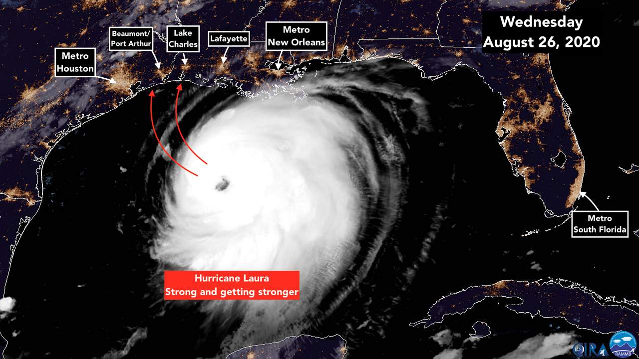 Fierce Hurricane Laura poised to slam the Gulf Coast while Houston likely dodges the worst