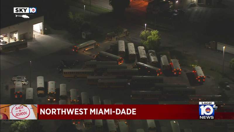 Miami-Dade students return to school with masks, school bus driver shortage