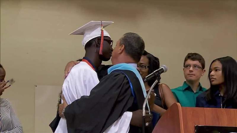 High School Senior Receives Diploma At Surprise Graduation Before 