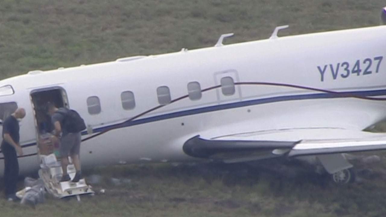 A private jet registered in Venezuela was unable to take off on Friday afternoon in Fort Lauderdale.