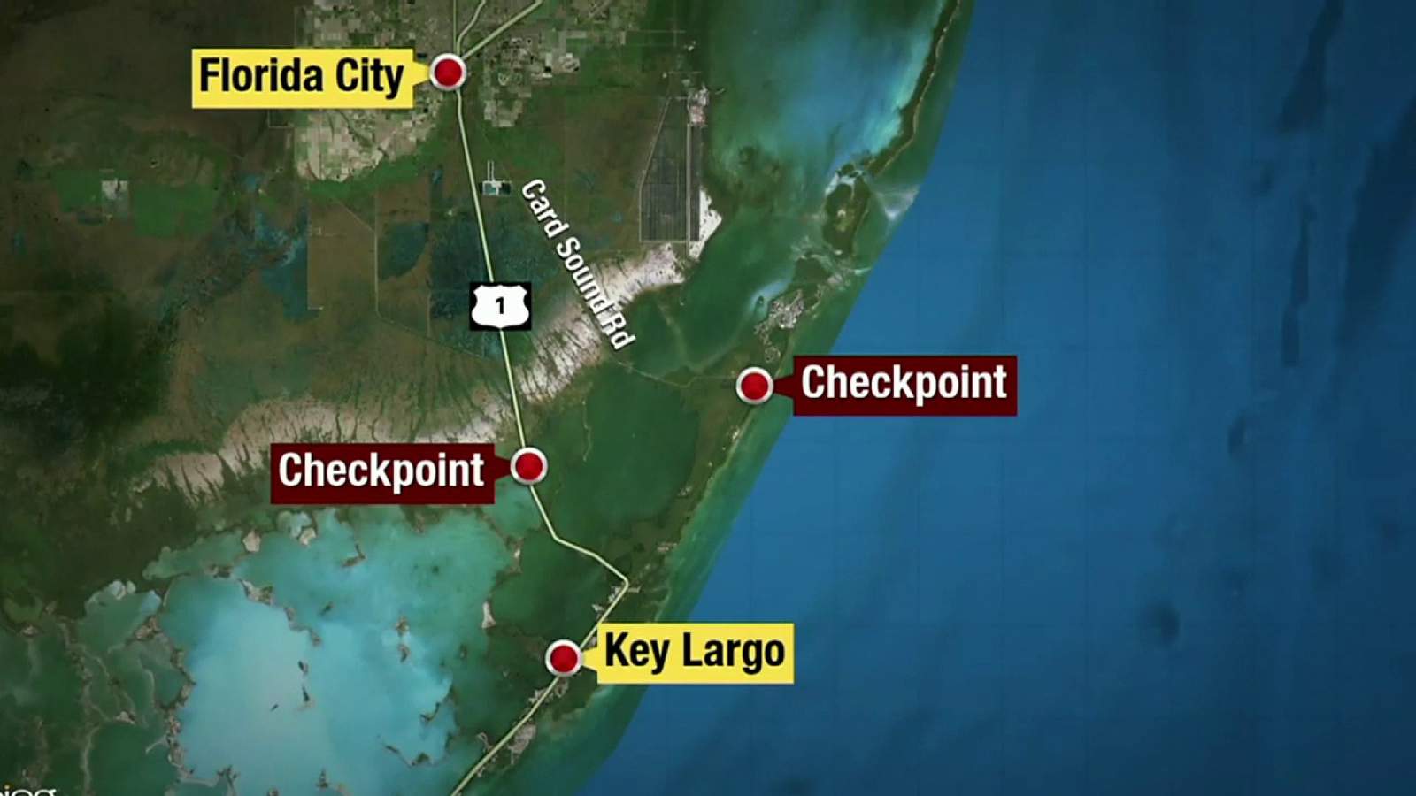 Drivers face 2 checkpoints limiting access to Florida Keys during coronavirus pandemic