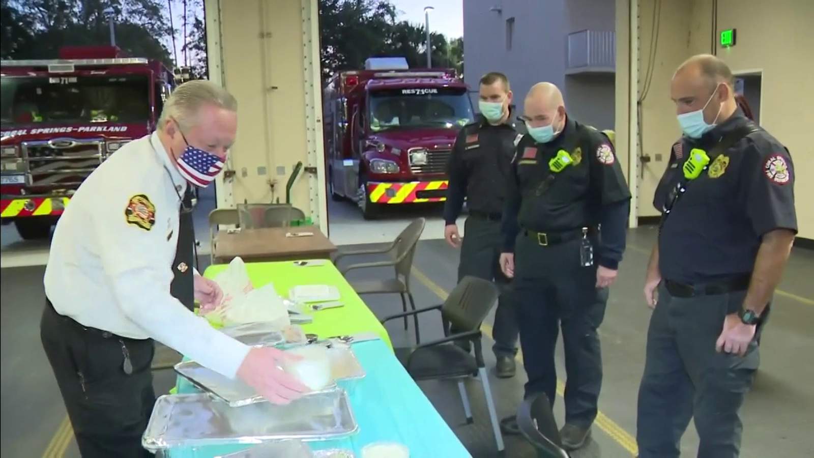 Grateful Delray Beach fire chief meets Coral Springs team who rescued him
