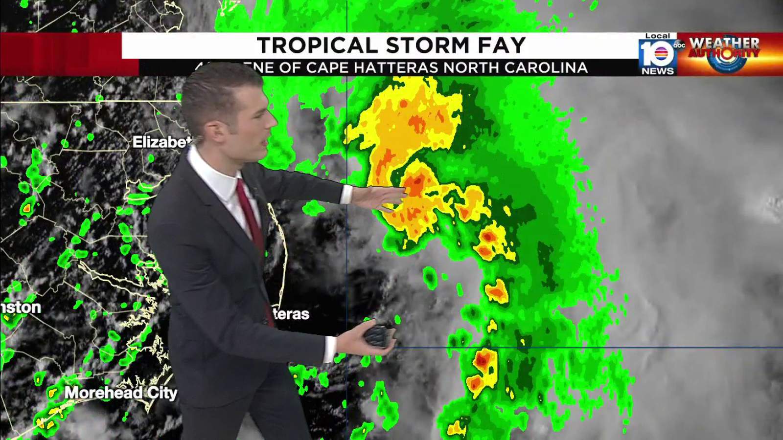 Record-breaking Tropical Storm Fay forms off North Carolina