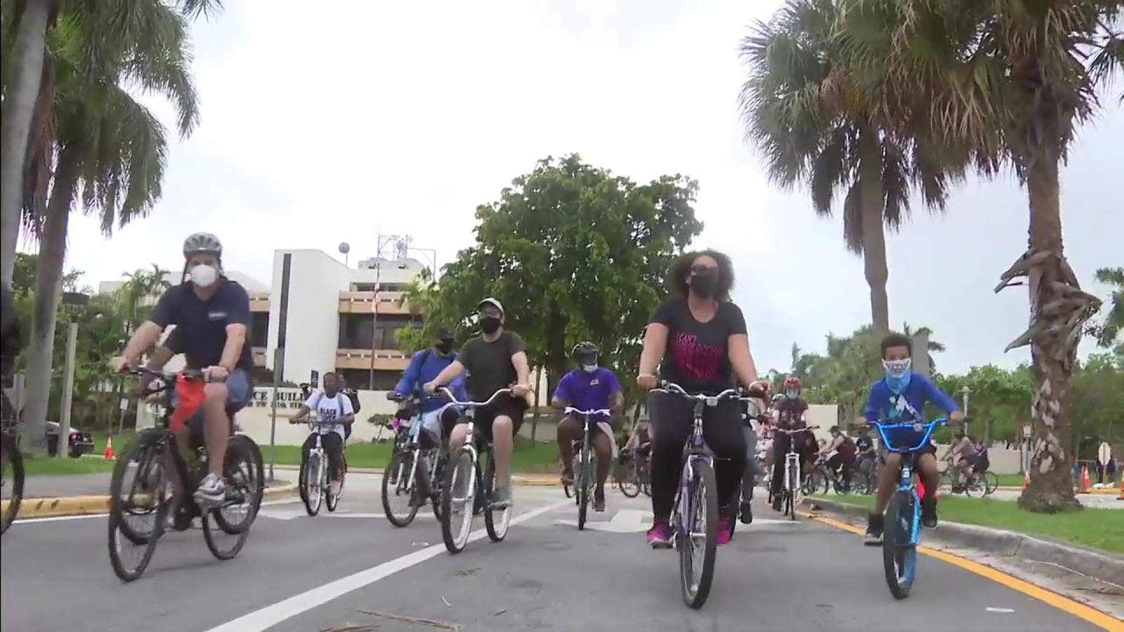 Bicycle riders hold peaceful protest on two wheels in South Miami-Dade