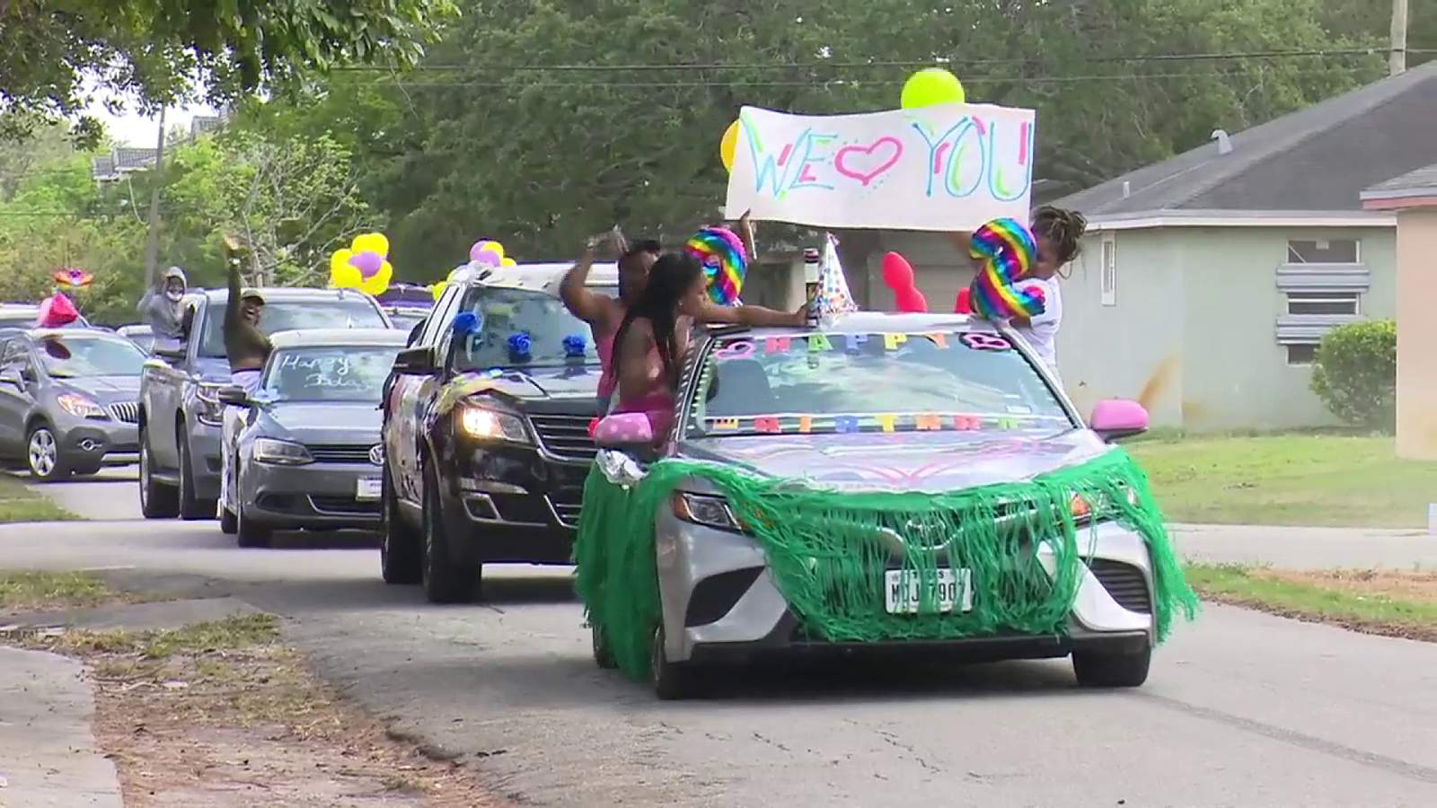 Family Matriarch Gets Drive By Party To Celebrate 92nd Birthday