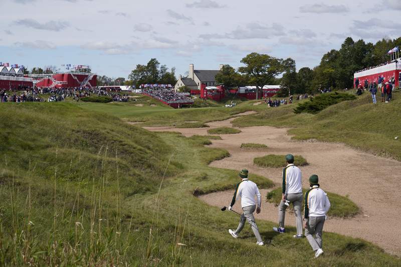 The Latest: Thomas-Spieth to open against new Spanish Armada