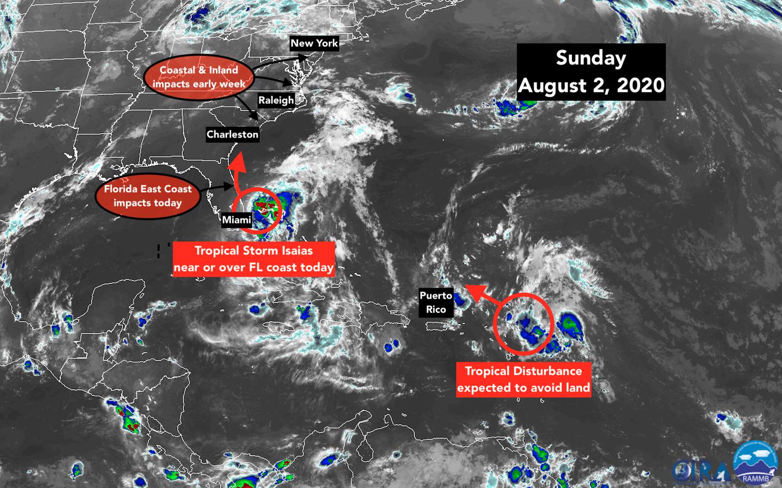 Norcross: Tropical Storm Isaias is past Broward, moving north toward Florida’s east coast