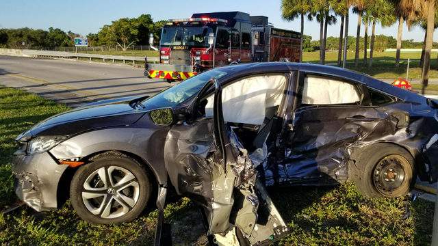 3 People Injured In Car Crash In Coconut Creek