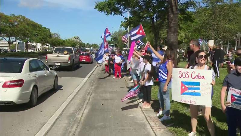 Protests with unique twists highlight another day of demonstrations for Cuban freedom