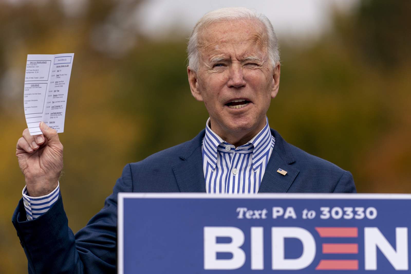 Biden was speaking to George Lopez in widely shared video