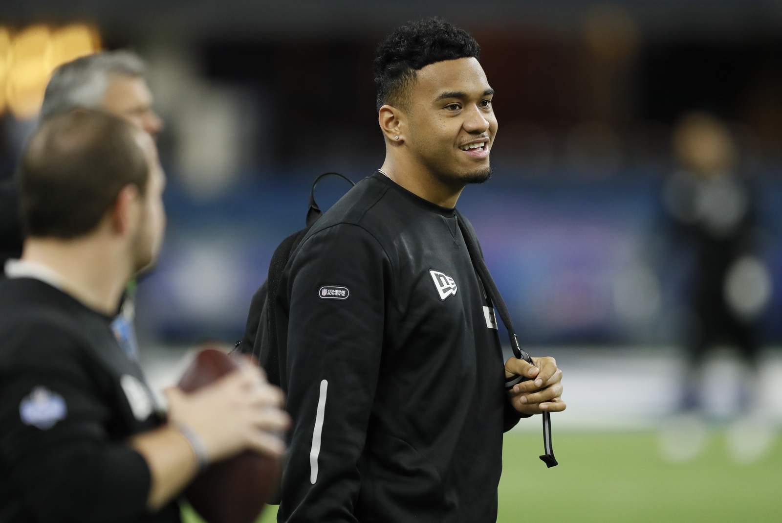 Dolphins' Tagovailoa is a playful, willing backup -- for now