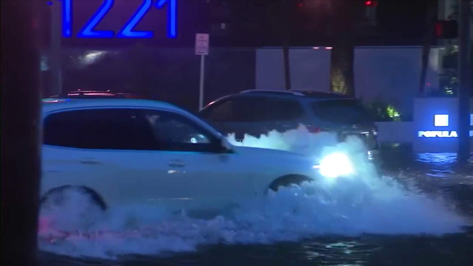 Streets of Brickell, other Miami-Dade areas impassable due to flash flooding from Tropical Storm Eta
