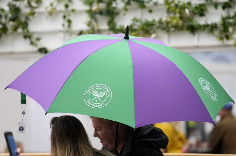 Excited tennis fans return to Wimbledon after 1-year break