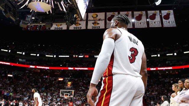 Wade jersey retired in memorable ceremony