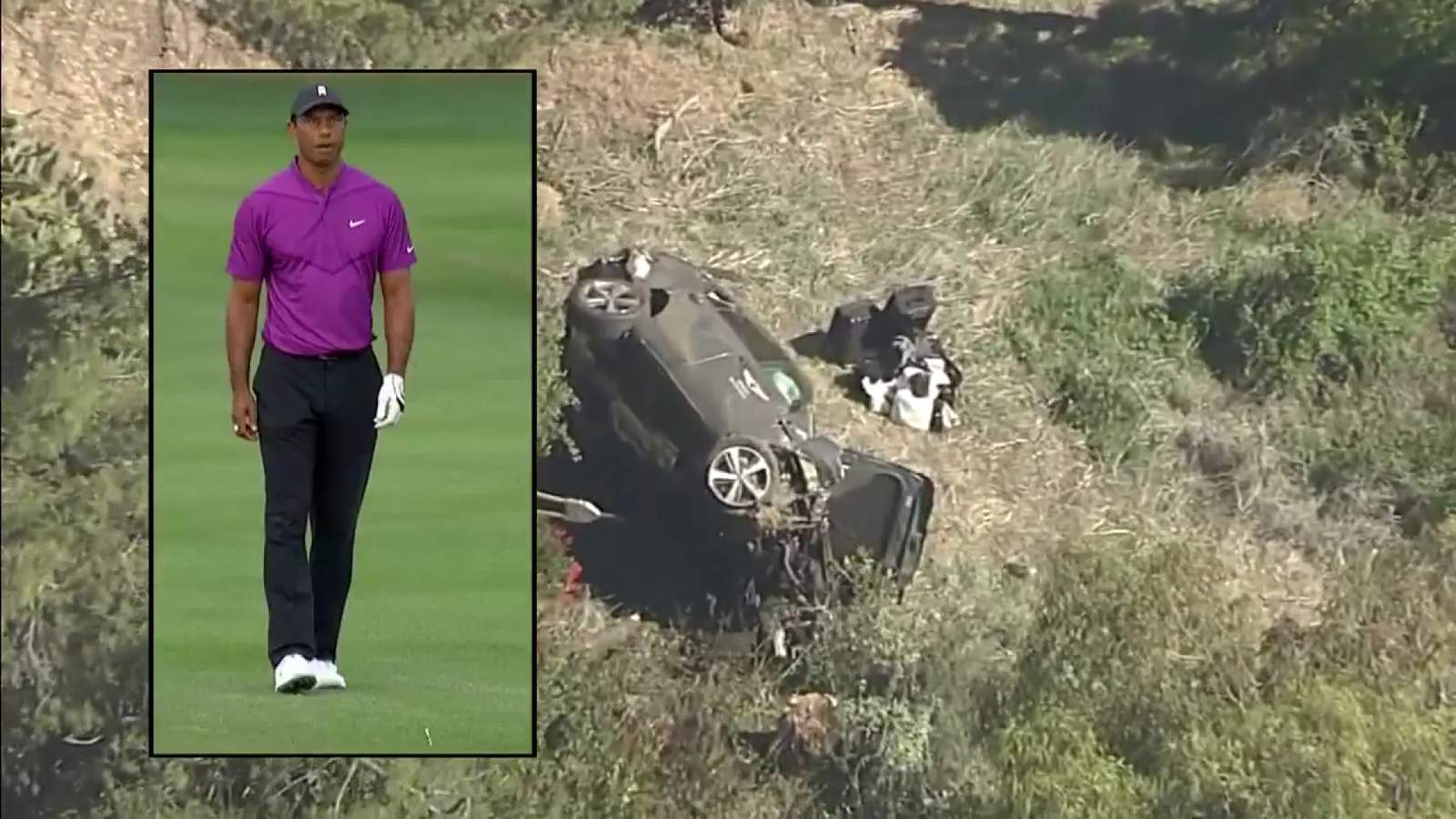 Tiger Woods seriously injured in crash on steep LA-area road