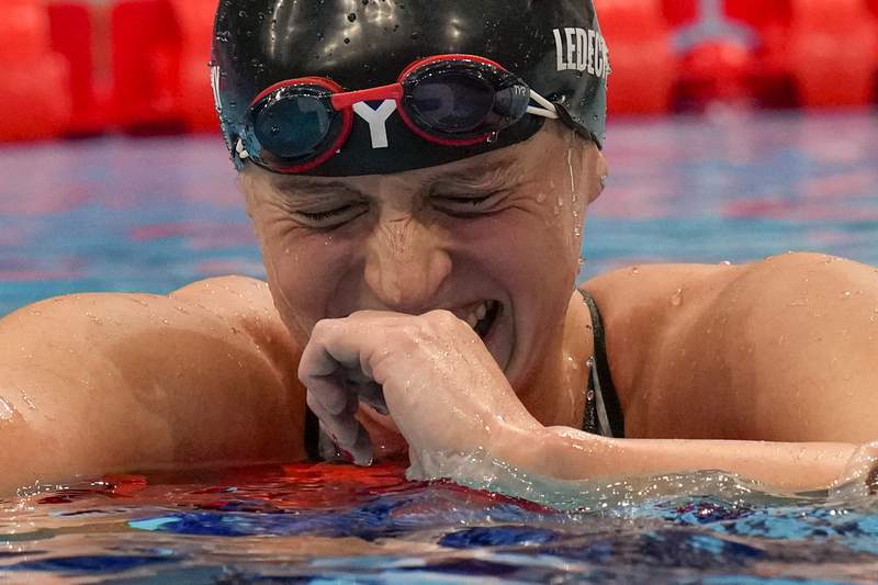 "Just proud": Ledecky finally wins gold at Tokyo Olympics
