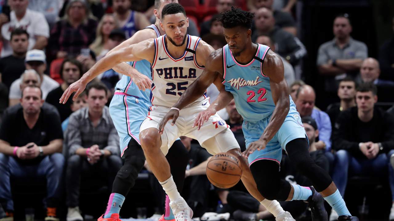 Big Nights From Butler Dragic Lead Heat To 137 106 Win Over Sixers