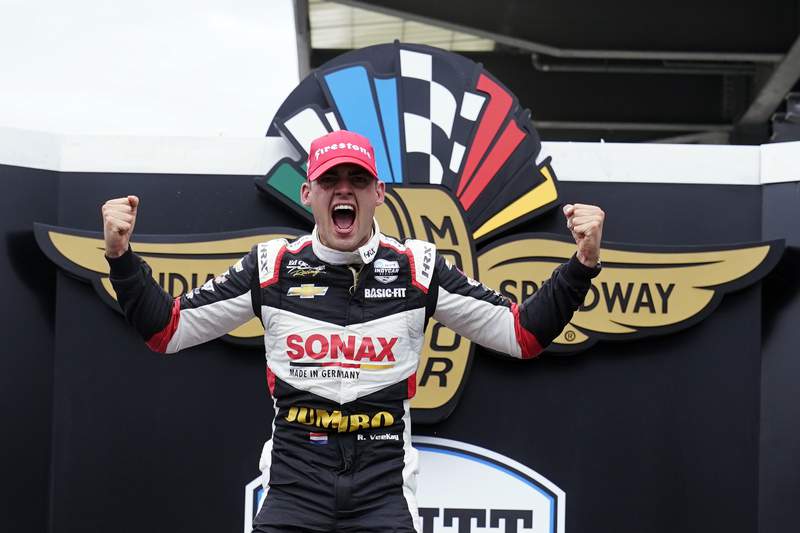 Rinus VeeKay becomes IndyCar's latest first-time winner