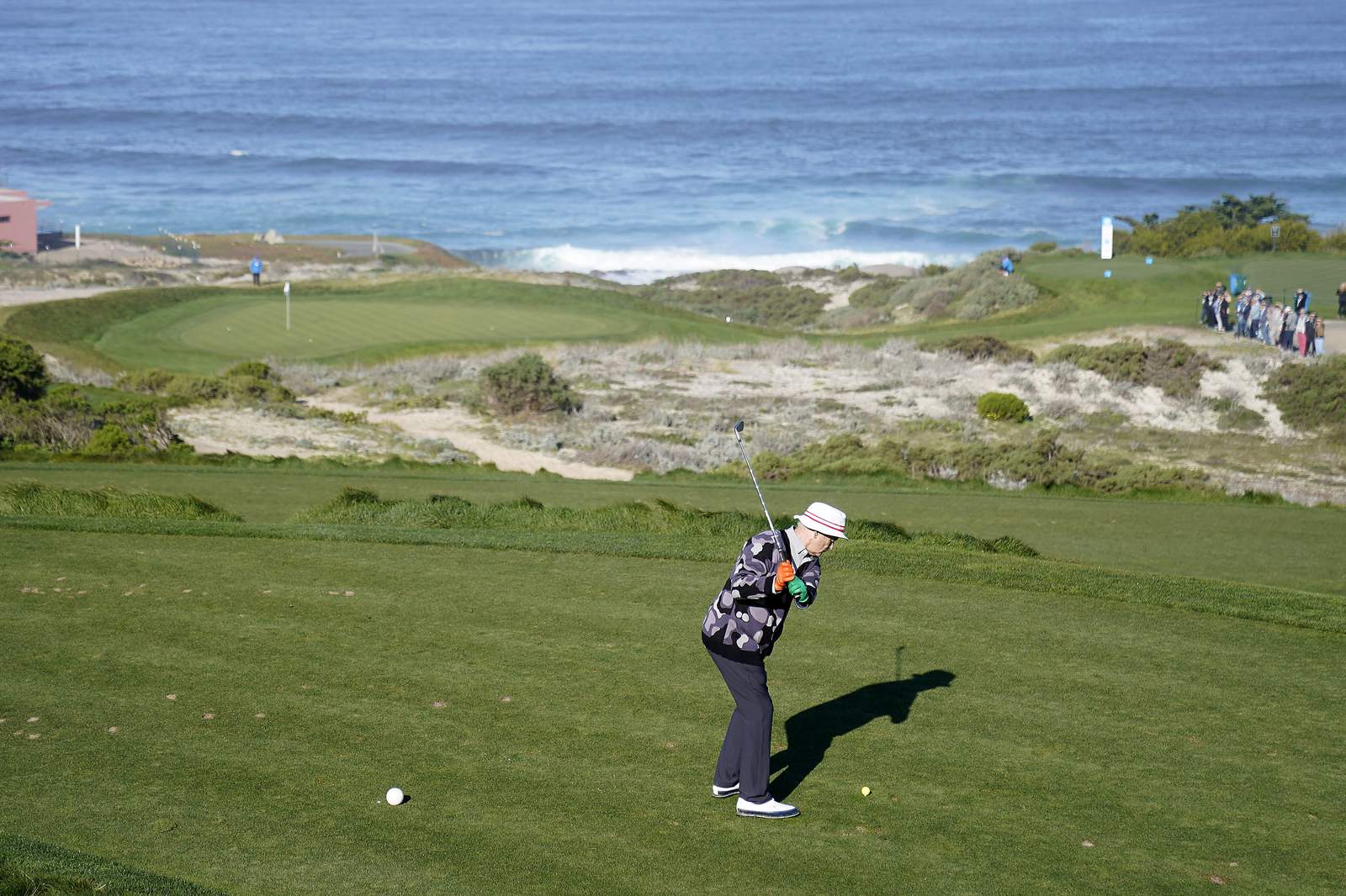 Nick Taylor takes lead on glorious day at Pebble Beach