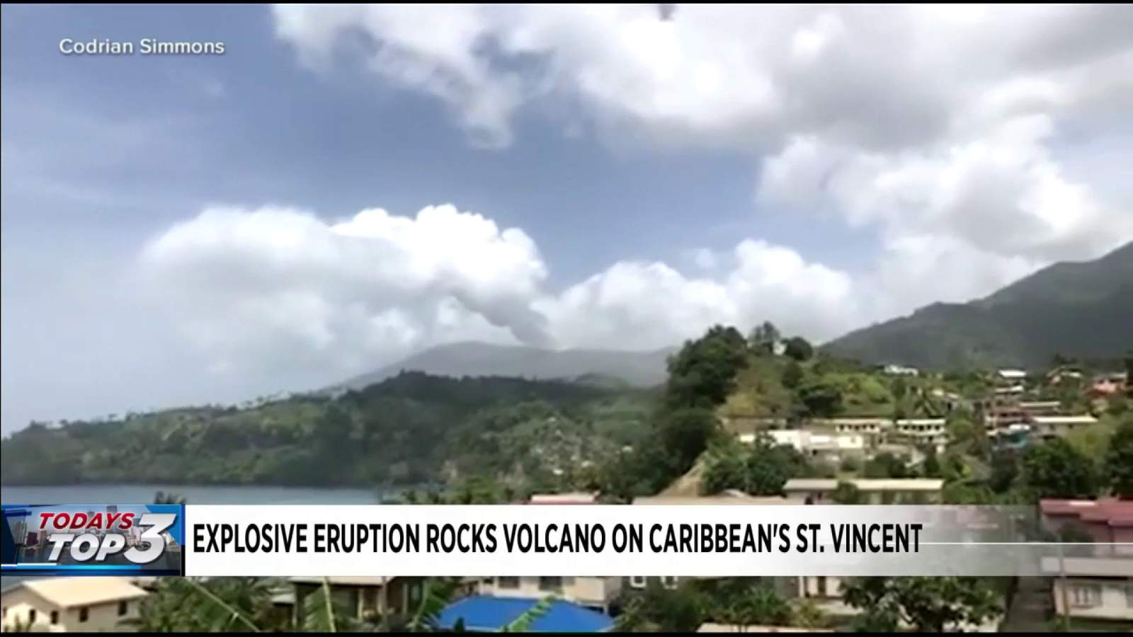 Explosive eruption rocks volcano on Caribbean’s St. Vincent