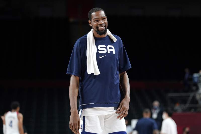Durant sets record, example for US Olympic men's hoops team