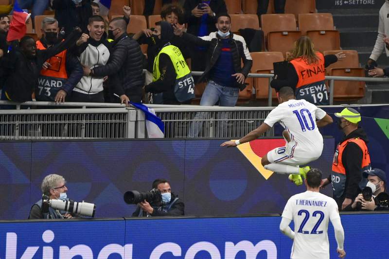 Mbappé nets late as France beats Spain to win Nations League