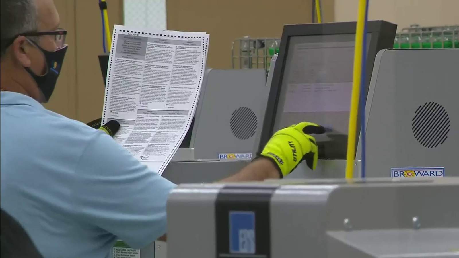 Broward gives a glimpse as vote-by-mail ballots are counted