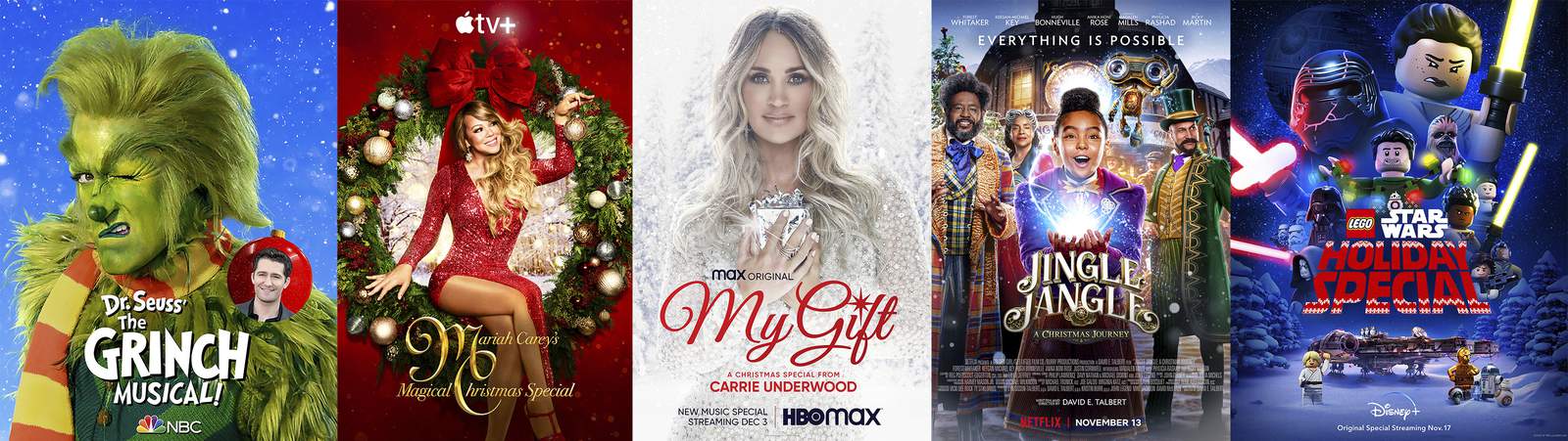 Holiday movies, music specials arrive to light a bleak year