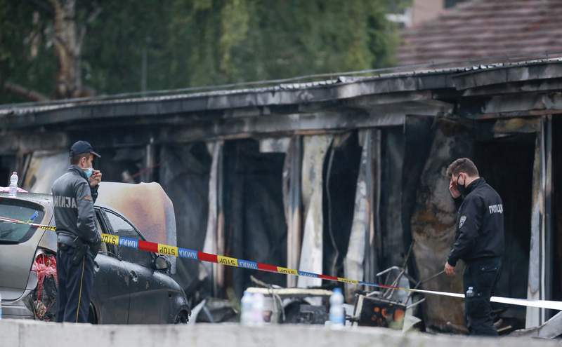 N. Macedonia: Blaze at COVID-19 field hospital kills 14