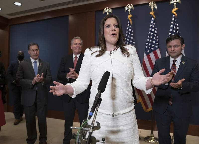In devotion to Trump, House GOP taps Stefanik for a top post