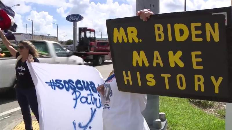 Local elected leaders calling on Biden to come to Miami to make statement about Cuba