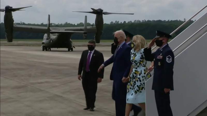 Biden visits Carter, attends drive-in rally to promote plans in Georgia