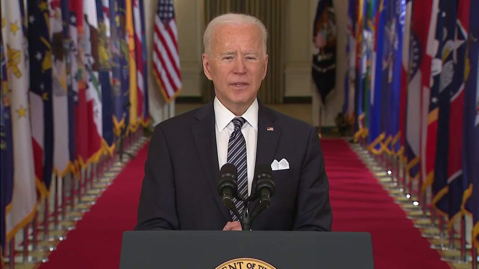 In 1st prime-time address, Biden promises adults will be COVID-vaccine eligible by May 1