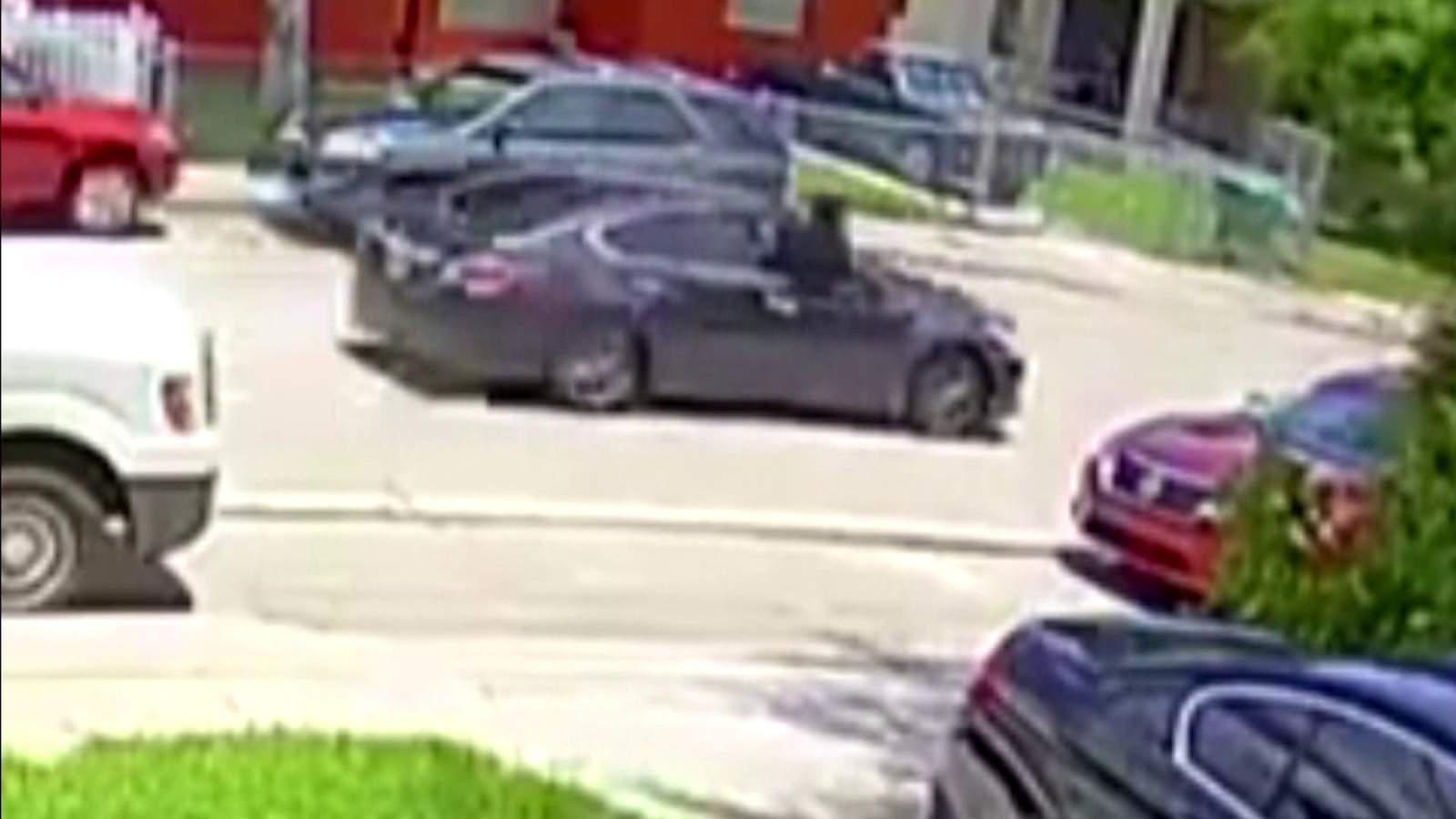 Video shows shooter in blue Nissan target teen outside home near Miami’s Little Haiti