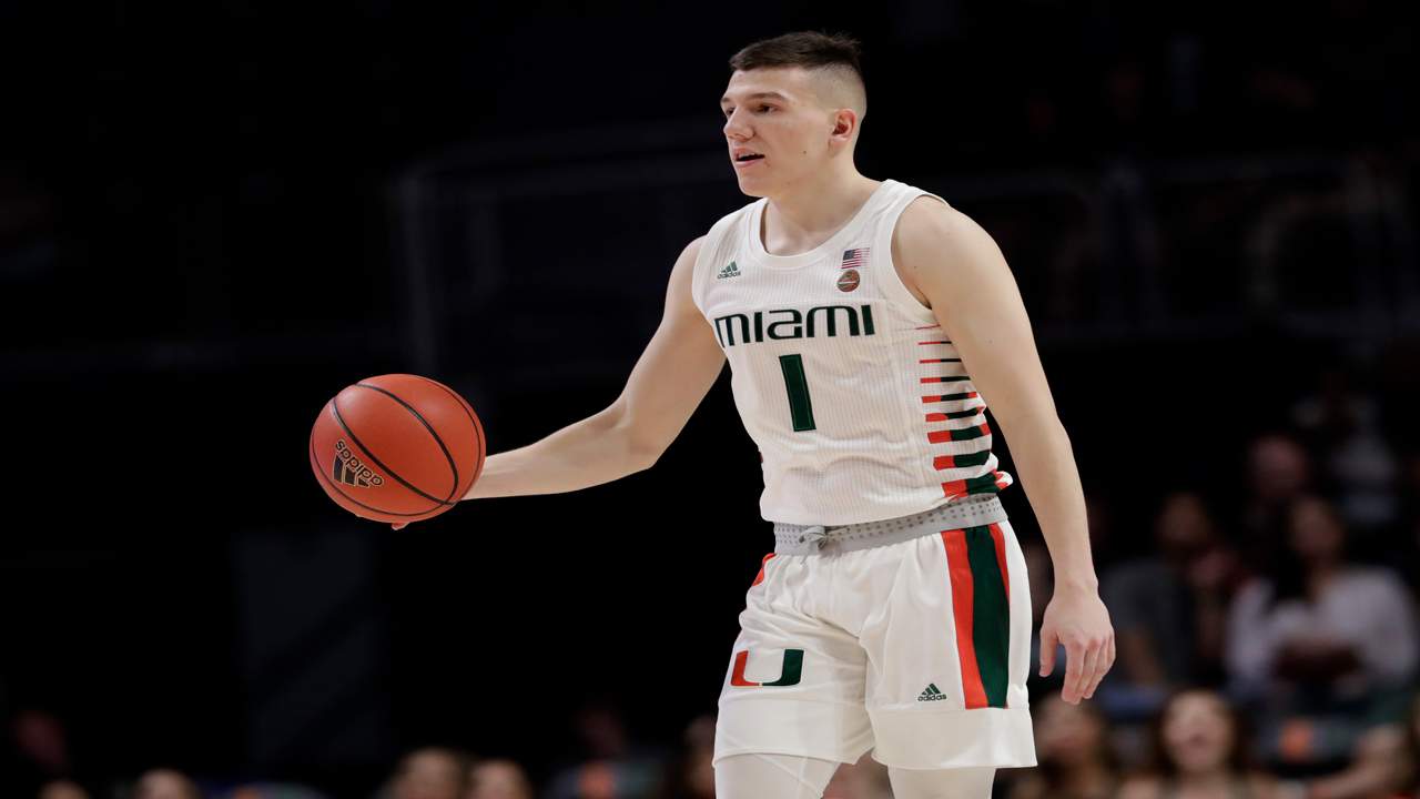 Vasiljevic Scores 18 Miami Hangs On Against Virginia Tech