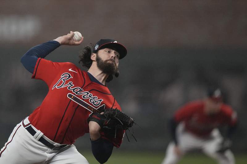 Braves throw 2-hitter, blank Astros 2-0 for 2-1 Series lead
