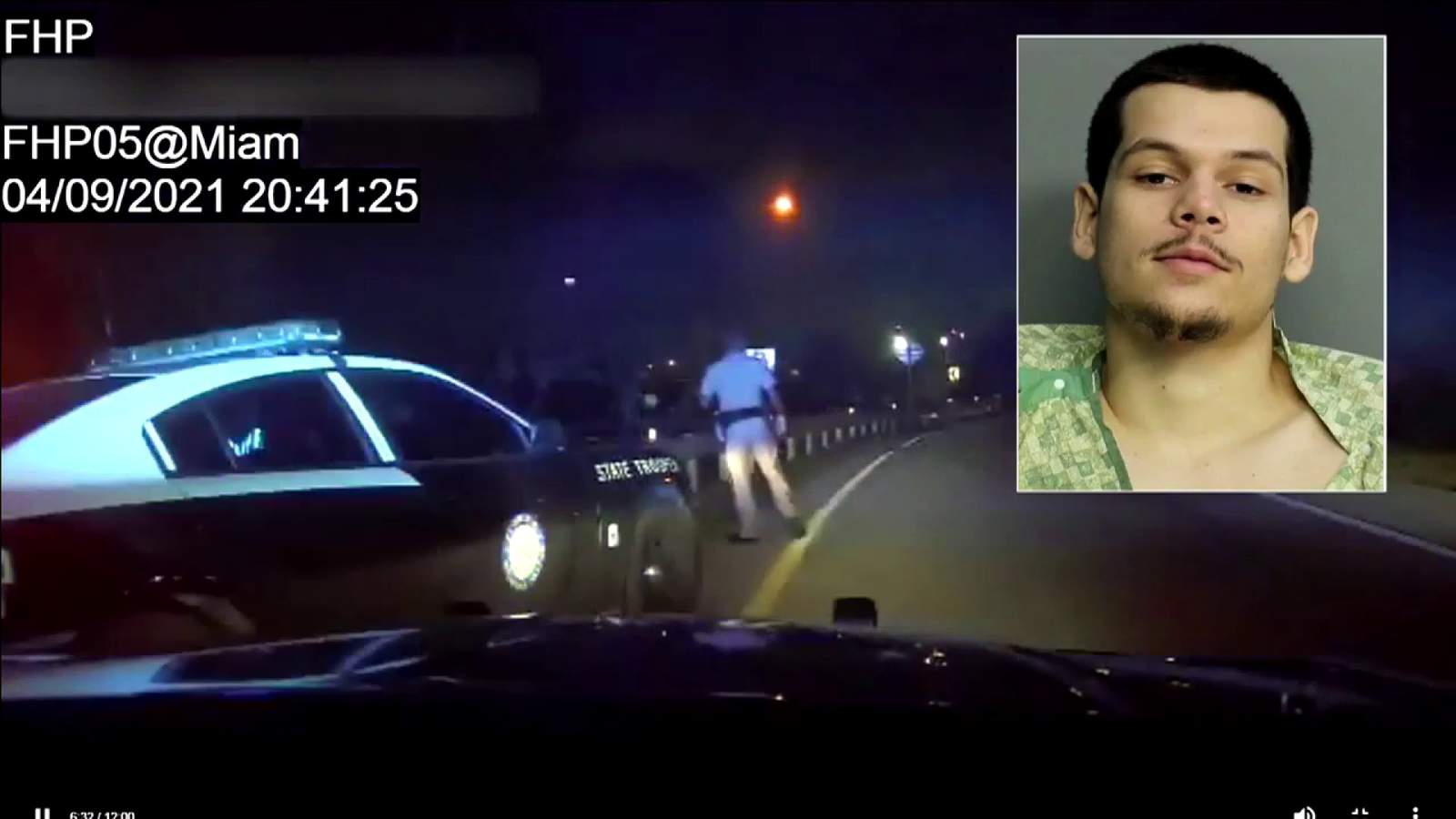 Dashcam video from FHP patrol car shows wild moments after I-95 traffic stop