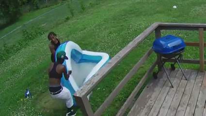 Crooks Steal Swimming Pool From Family S Backyard