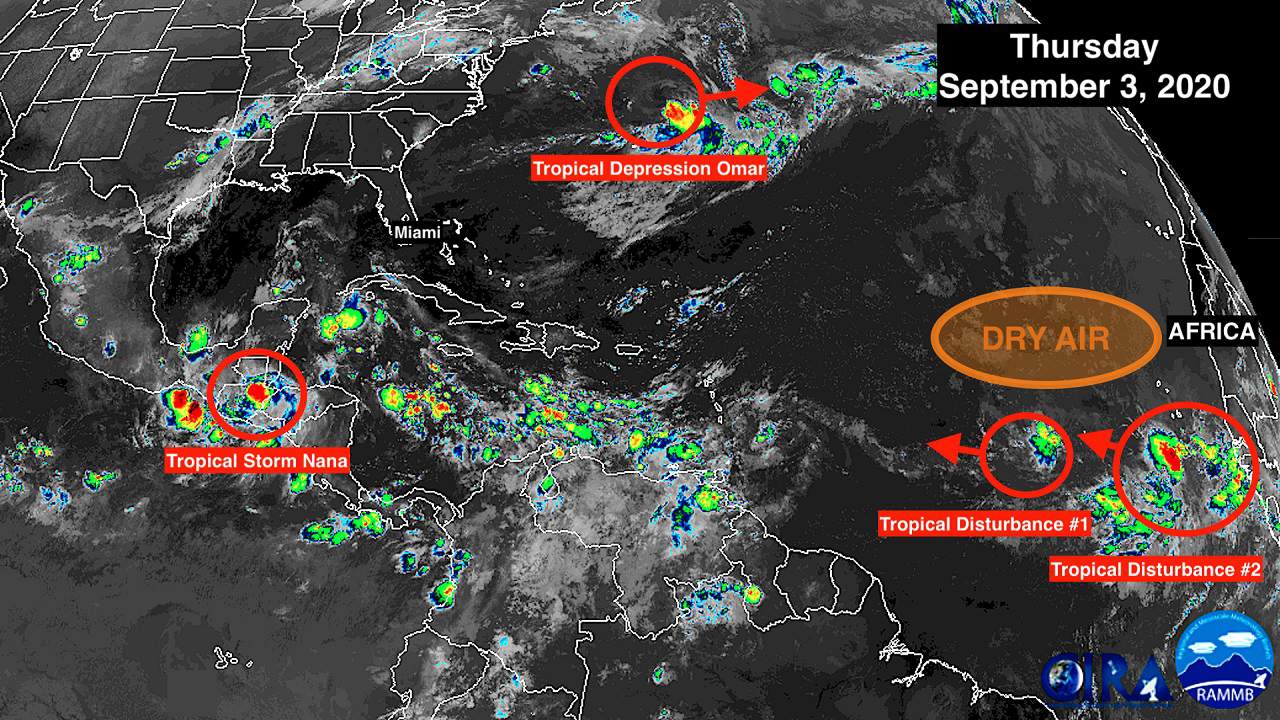 Hurricane Nana makes landfall while the tropics hit pause for a few days