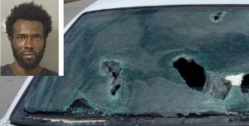 Man admits to smashing out back window of marked patrol car
