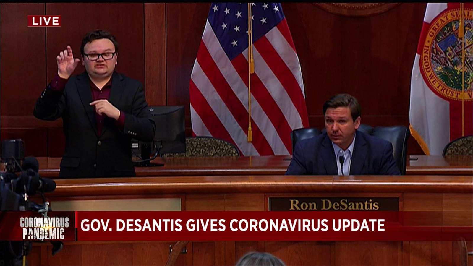 DeSantis delivers daily briefing on coronavirus pandemic