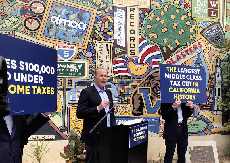 GOP's Faulconer pitches tax cut plan for California