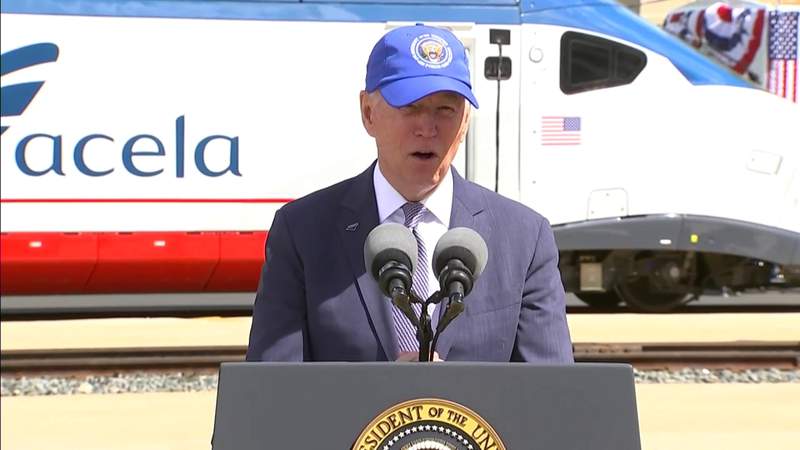 All aboard! Biden celebrates Amtrak’s 50 years on the rails