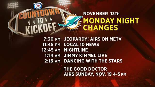 Monday Night Football Shuffles Prime Time Lineup On Local 10